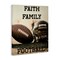 Stupell Industries Faith Family Football Canvas, design by Jesse Keith